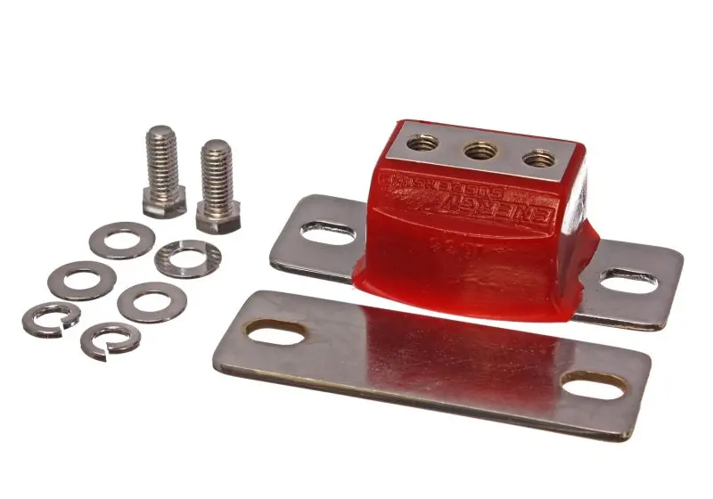 Energy Suspension Gm Transmission Mount – Chrome Housing, Red Polyurethane Bushing 1
