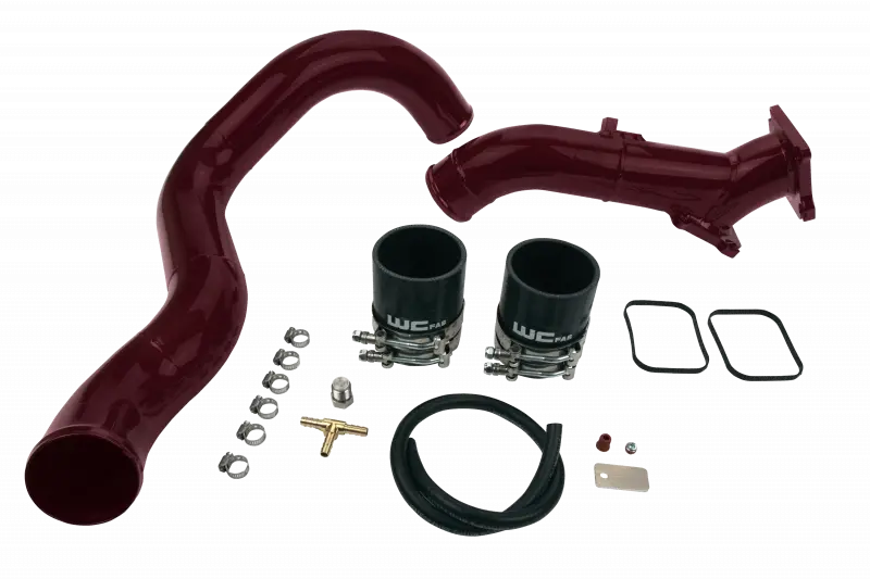 Wehrli Y-Bridge Exhaust Kit For 2001–2004 Chevrolet Lb7 Duramax 6.6L – 3" Diameter, Fine-Texture Black Coating 1