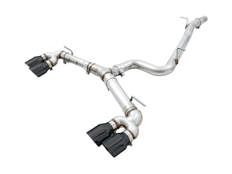 Awe Tuning 15-17 Volkswagen Golf R Mk7 Track Edition Exhaust - Diamond Black Tips (102Mm) 1