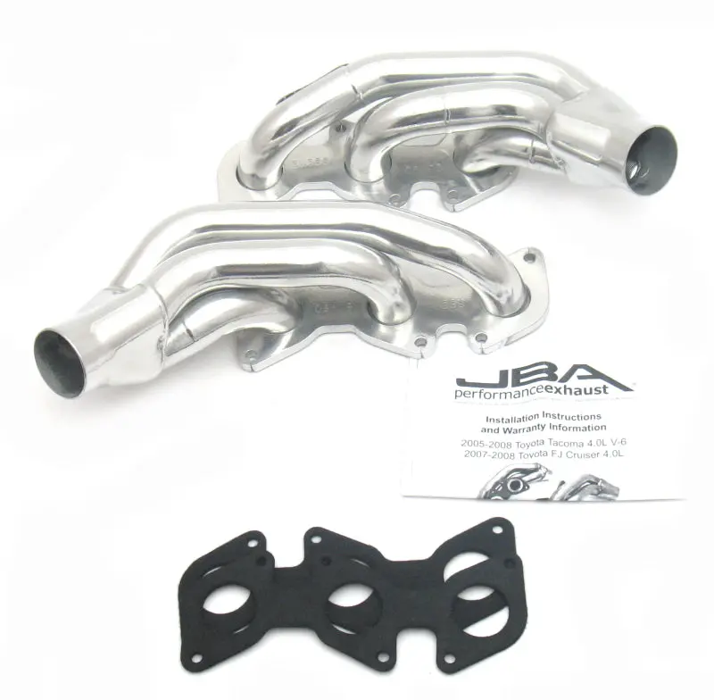 Jba Cat4Ward Header For 2003–2009 Toyota 4.0L V6 – 1.5" Primary Tubes, Silver Finish, A.I.R.-Free Fitment 1