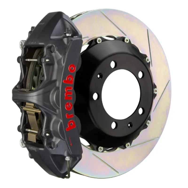 Brembo Front Big Brake Kit For 2008–2014 Mercedes-Benz C-Class (Non-Amg, Non-4Matic) – 6-Piston Calipers, 355X32Mm Slotted Two-Piece Rotors, Type 1 Black Finish 1