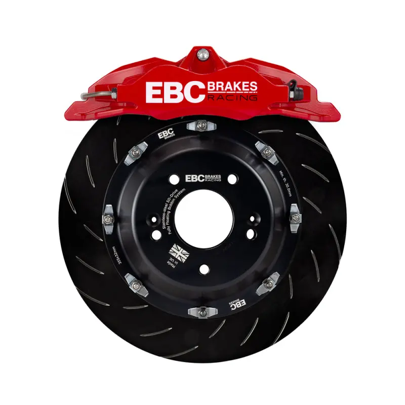 Ebc Racing Big Brake Kit For 2013–2019 Vw Golf Gti – Red 6-Piston Apollo Calipers + 355Mm Rotors 1