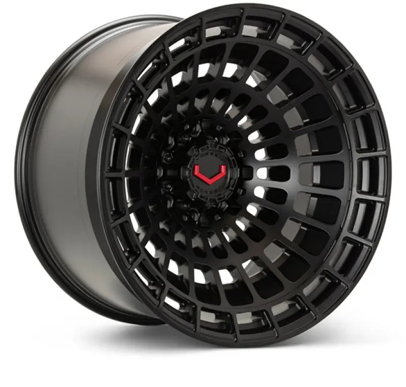 Vossen Lcx-04 Monoblock Forged Wheel – 24X14 Inches, 8X165.1 Bolt Circle, Et75 Offset, Mega-Deep Lip, Satin Black 1