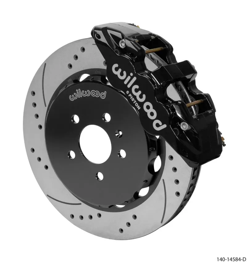 Wilwood Aero6 Front Big Brake Kit – 14-Inch Drilled & Slotted Rotors For 2008–2012 Audi A4/A5/S5 1