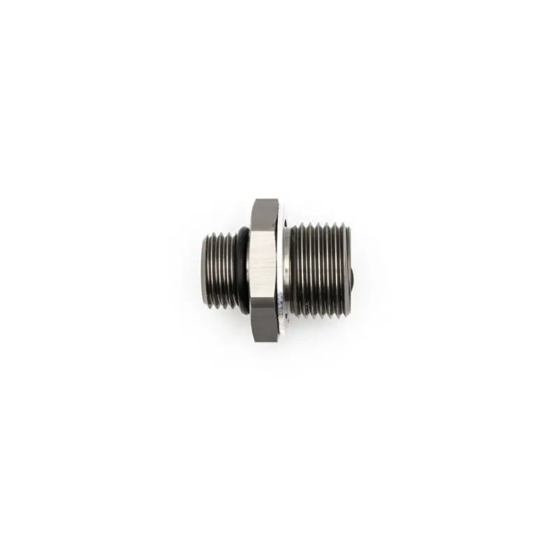 Deatschwerks -6 An Orb Male To M18×1.5 Metric Male Adapter – Includes O-Ring And Washer, Matte Black Anodized 1