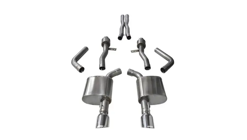 Corsa Sport Cat-Back Exhaust – Polished Stainless Steel For 2015–2016 Dodge Charger Srt, Scat Pack & R/T 6.4L 1
