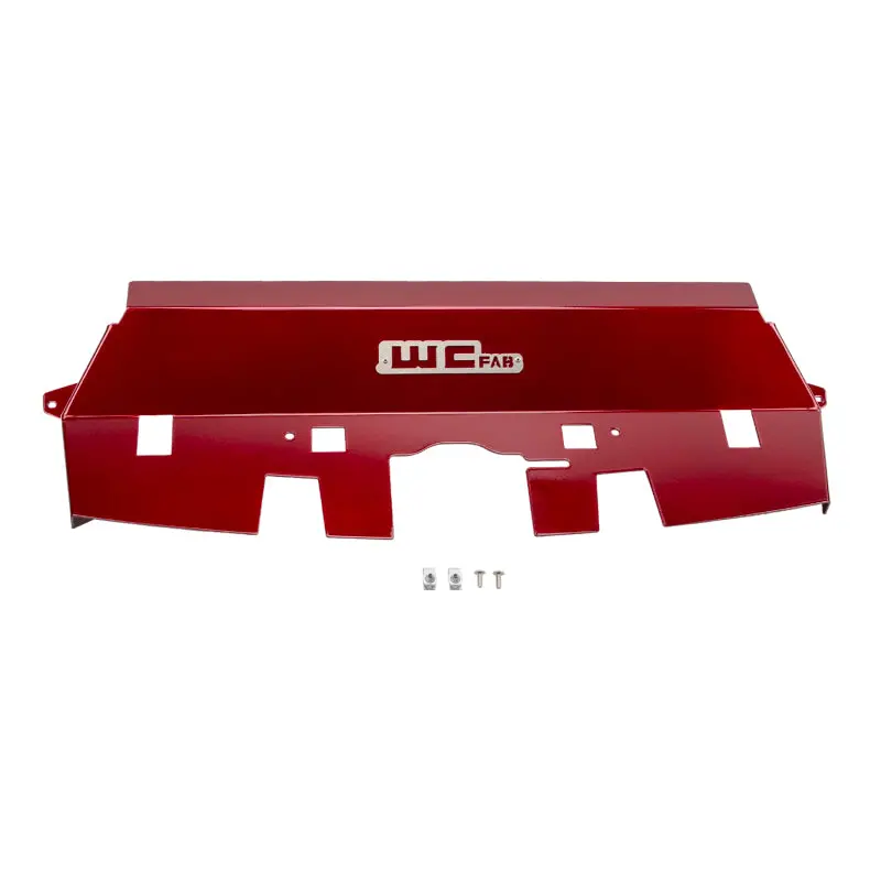 Wehrli Wcfab Aluminum Radiator Cover For 10–12 Cummins – Red Finish 1