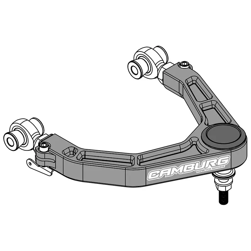 Camburg Kinetik V2 Uniball Upper Control Arms – Ford Raptor (2017–2023), Billet Aluminum, Red Finish 1