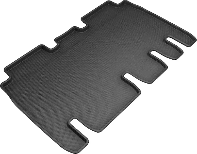 3D Maxpider Kagu-Style 2Nd Row Floor Mats For 2016–2020 Tesla Model X – Black, All-Weather Rubberized Material 1