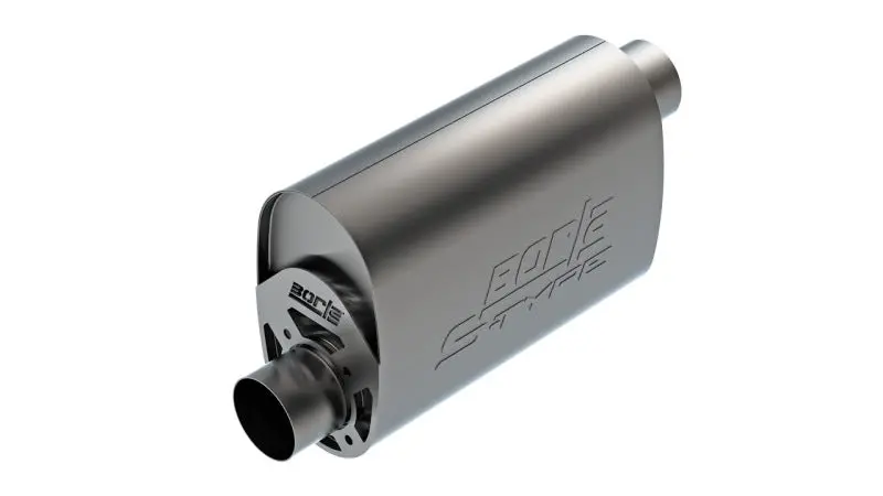 Borla S-Type Oval Cratemuffler For Ls3 Engines – 3-Inch Offset In/Out, 14" X 4.35" X 9.10" 1