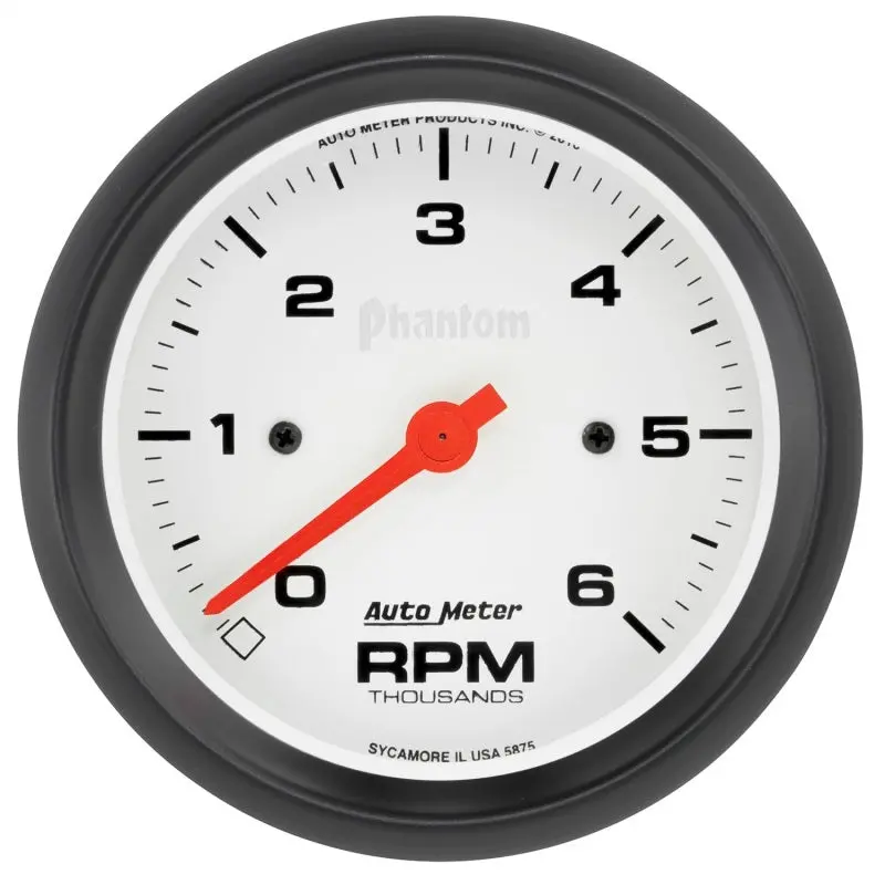 Autometer Phantom 3-3/8" In-Dash Tachometer – 6000 Rpm Range 1