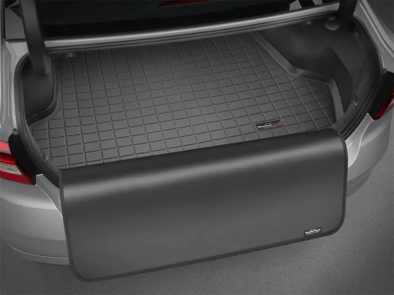 Weathertech Cargo Liner With Bumper Protector For 2007–2013 Acura Mdx – Black Trim-Fit Design 2
