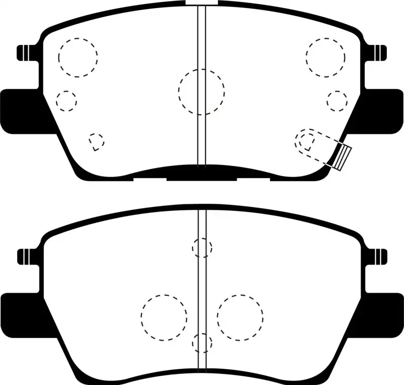 Ebc Ultimax2 Front Brake Pads For 2016+ Chevrolet Cruze 1.4L Turbo 1