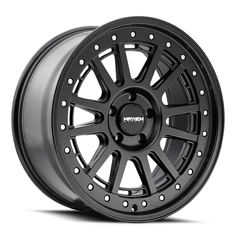 Mayhem Compass Matte Black 15X7-Inch Wheel – 5X100 Bolt Pattern, 15Mm Offset, 73.1Mm Hub Bore 1
