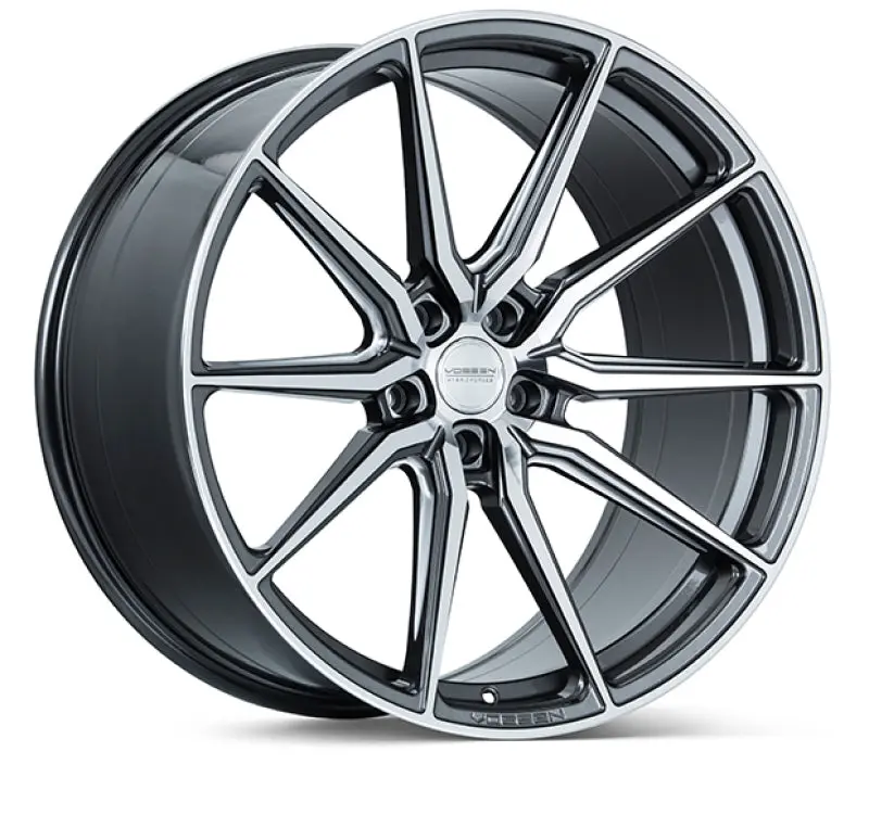Vossen Hf-3 Gloss Graphite & Polished 21X10.5-Inch Wheel – 5X112, Et30, Deep Face, 66.5Mm Bore 1
