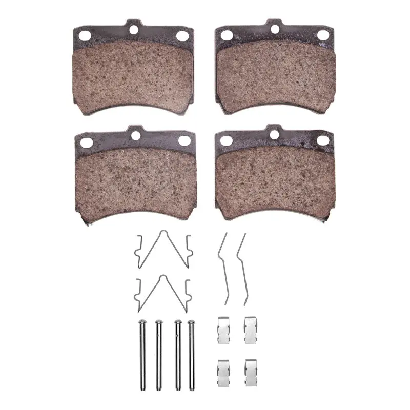 R1 Semi-Metallic Front Brake Pad & Hardware Kit For 1988–1993 Ford Festiva 1