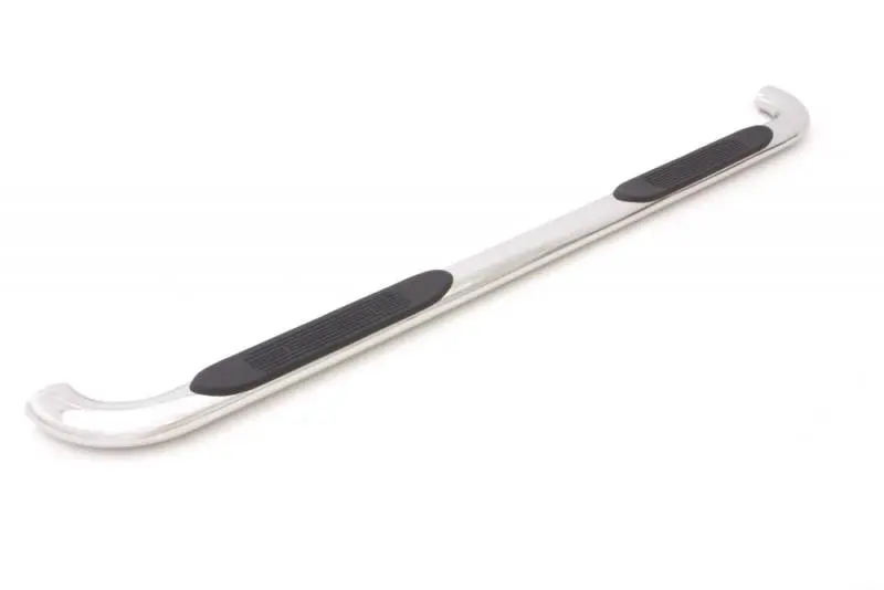 Lund 2019 Chevy Silverado 1500 Double Cab 4In Oval Curved Ss Nerf Bars - Polished Stainless 2