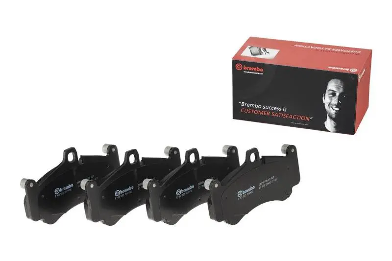 Brembo Premium Ceramic Brake Pads For 2013–2014 Audi A8 Quattro – Rear, Nao Oe Equivalent 1