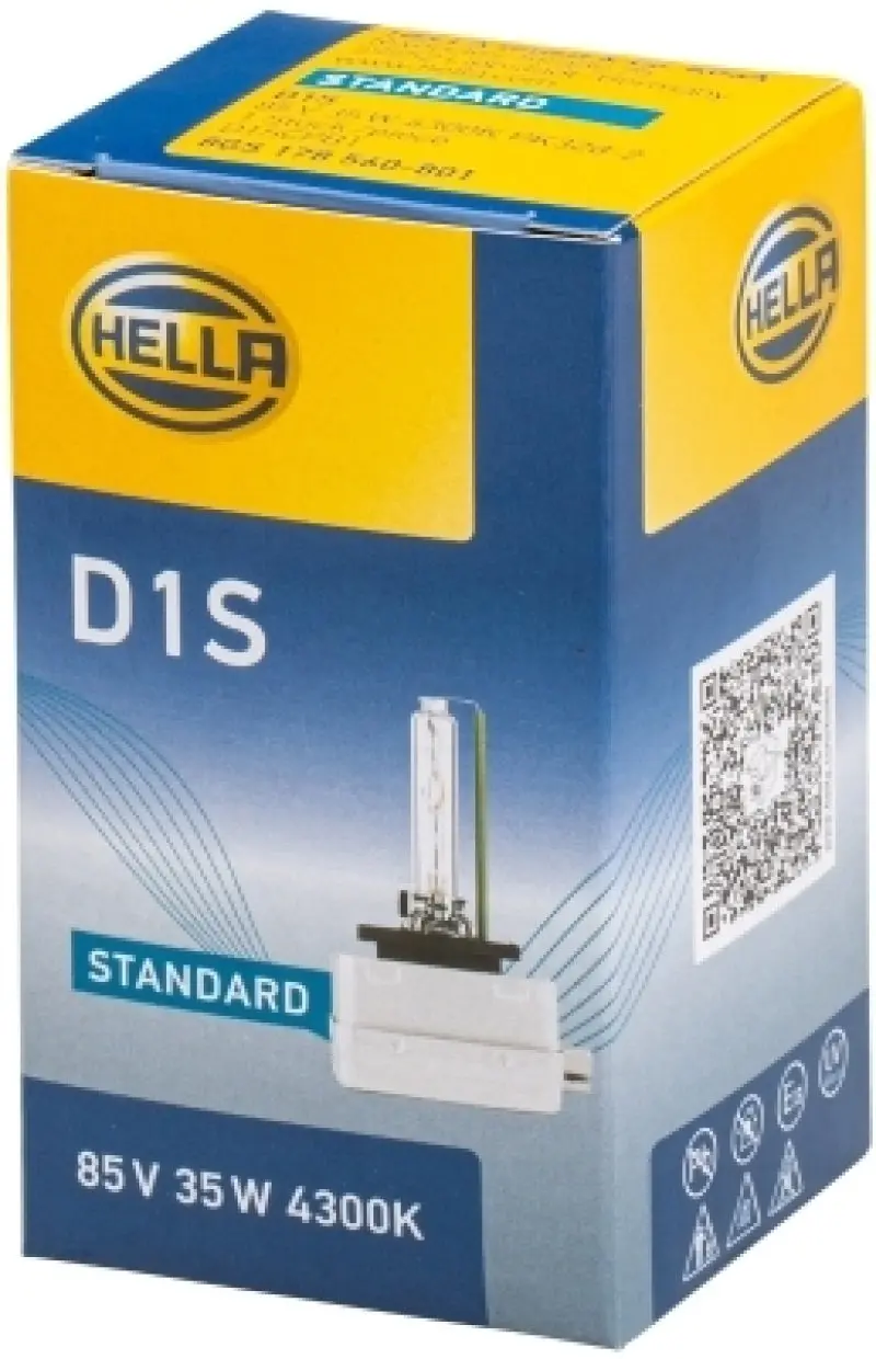 Hella Xenon D1S Hid Bulb – Pk32D-2 Base, 85V, 35W, 4300K Color Temperature 1