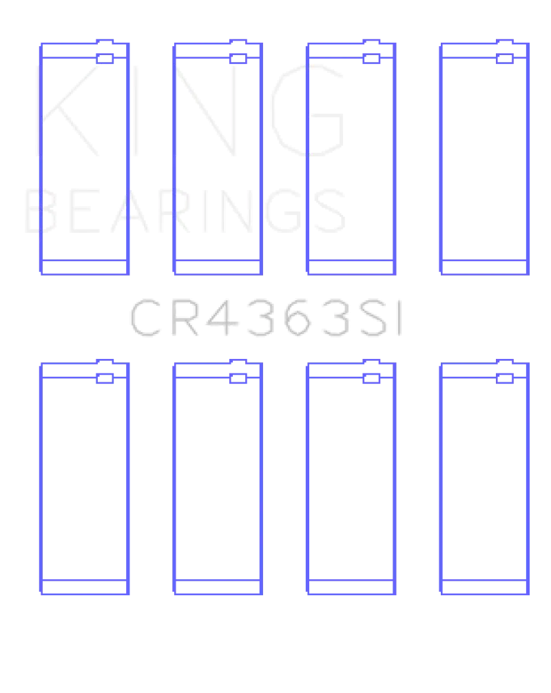 King Connecting Rod Bearing Set For Gm 134 Dohc Ecotec 2.2L – 8-Piece Kit 1