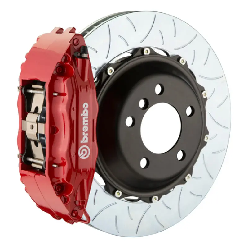 Brembo Gt Big Brake Kit For 2000–2002 Honda Cl500 / 2003–2005 S600 / 2003–2006 Cl600 – Front, 4-Piston Cast Calipers, 355X32Mm Two-Piece Slotted Rotors (Type 3, Red Finish) 1