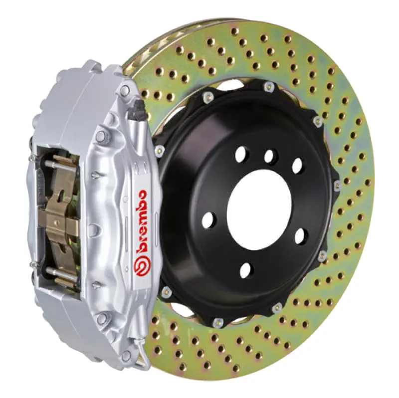Brembo 01-07 C-Class/Includ. Amg Front Gt Bbk 4 Piston Cast 2Pc 355X32 2Pc Rotor Drilled-Silver 1