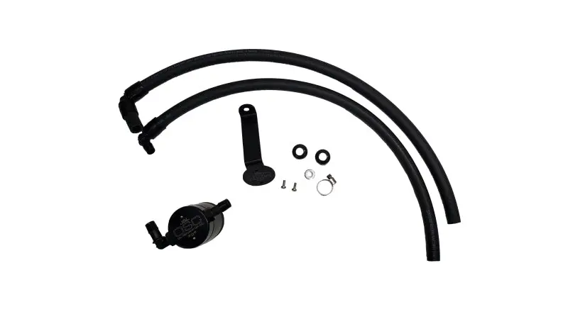 J&L Oil Separator For 2022–2023 Toyota Tundra 3.5L Twin-Turbo – Driver-Side Mount, Black Anodized 1