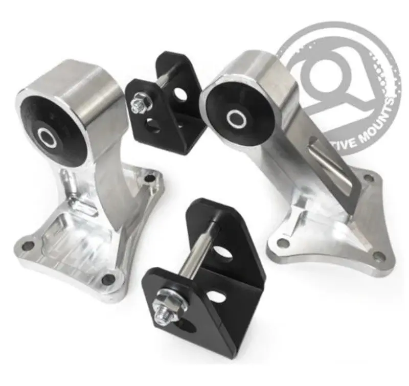 F-Series Black Aluminum Engine Mounts For 2000–2009 Honda S2000 – 95A Durometer Bushings (Excludes Transmission Mount) 1