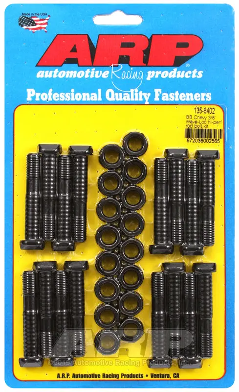Arp High-Performance Wave-Loc Connecting Rod Bolt Kit For Big-Block Chevrolet (3/8" Thread, 3/8"-24) 1