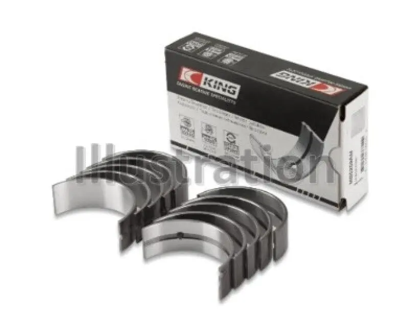 King Engine Bearings Main Bearing Set – +0.25Mm Oversize, For Isuzu 4Ze1 Sohc 8V Engine 1