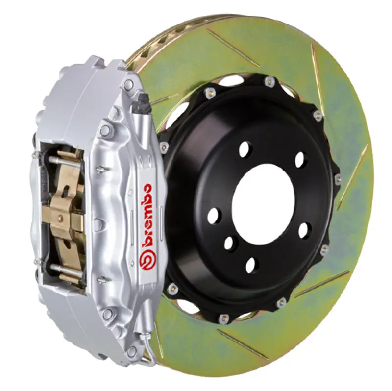Brembo Gt Big Brake Kit For 2012–2016 Scion Fr-S – Front, 4-Piston Cast Calipers, 332X32Mm Two-Piece Slotted Rotors (Type 1, Silver Finish) 1