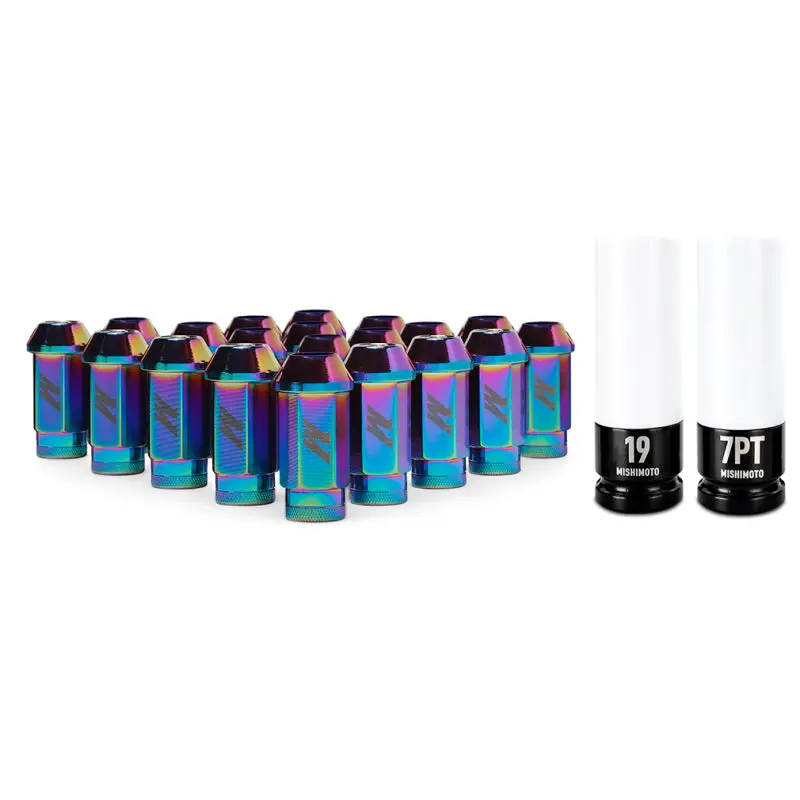 Mishimoto Neo Chrome Locking Lug Nut Set – M12X1.25, 20-Piece Aluminum Alloy 1