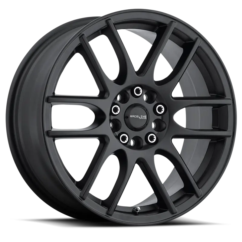 Raceline Mystique 16×7 Inch Wheel – 5×110/5×115 Dual Bolt Pattern, 40Mm Offset, Satin Black Finish 1