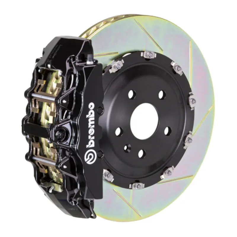Brembo Gt Big Brake Kit For 2010–2014 Ford F-150 Svt Raptor – Front, 6-Piston Calipers, 380X34Mm 2-Piece Slotted Rotors, Type-1 Black 1