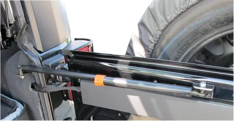 Rampage Heavy-Duty Gas Strut For 2007–2010 Jeep Wrangler Jk Rear Doors – Black 1