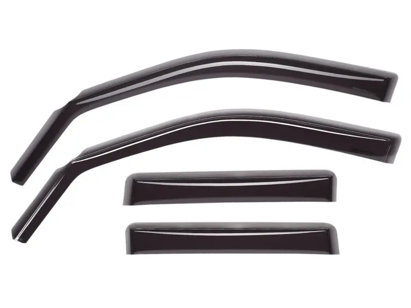 Weathertech Side Window Deflectors For 2005–2015 Toyota Tacoma Double Cab – Dark Tint, Front & Rear Pair 1