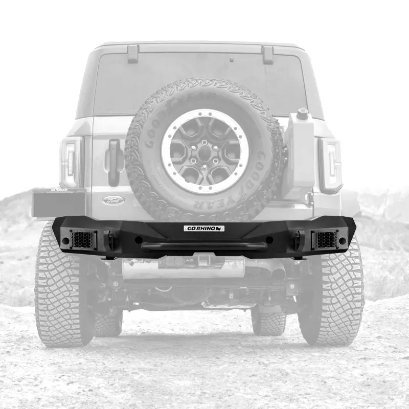 Go Rhino 21-24 Ford Bronco 2/4Dr (Excl. Sport) Rockline Rear Full Width Bumper 1