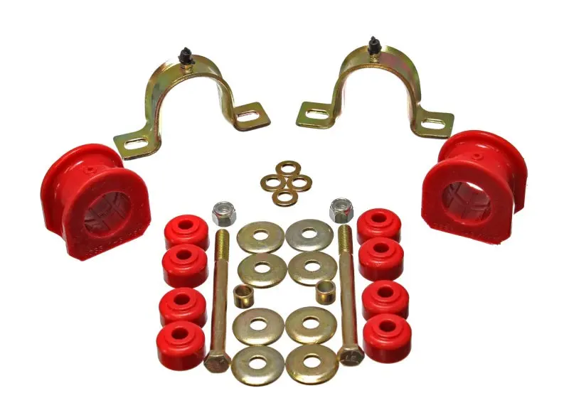 Energy Suspension Front Sway Bar Kit For Gm 4Wd Trucks – 33Mm Diameter, Red Polyurethane Bushings 2